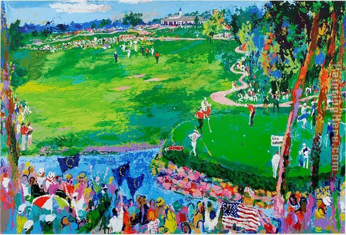 the 37th Ryder Cup painting - Leroy Neiman the 37th Ryder Cup art painting